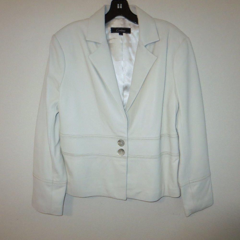 Cortina Leather Jacket in Bone Size L